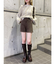 リブニットパンツ