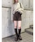 リブニットパンツ