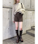 リブニットパンツ