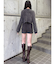リブニットパンツ