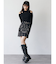 ショルダーカットリブニット