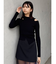 ショルダーカットリブニット