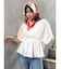 ギャザースリーブブラウス