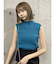 ハイネックノースリーブニット