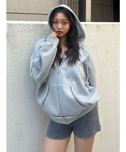 Sarah×MURUAユニセックススウェットフーディー｜ムルーアの通販｜&mall