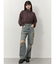 シャツレイヤードハーフジップスウェット