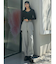 サイドカットストレートスウェットパンツ