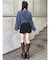 デザインミニスカショートパンツ