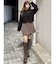 デザインミニスカショートパンツ