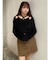 ミニシャギーカットアウトニット