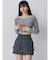 フロントZIPアウトポケットミニスカート