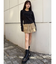 フロントZIPアウトポケットミニスカート