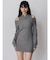 カシュクールZIPニットワンピース