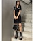 ロングショルダースクエアボストンバッグ