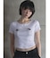 【Opening Project】W Squareneck Cropped Symbol T Shirt
