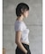 【Opening Project】W Squareneck Cropped Symbol T Shirt