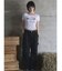 【Opening Project】W Squareneck Cropped Symbol T Shirt