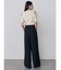 ショルダーカットZIPハーフニット