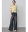 ショルダーカットZIPハーフニット