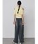 ショルダーカットZIPハーフニット