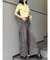 ショルダーカットZIPハーフニット