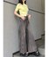 ショルダーカットZIPハーフニット