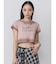 シャドウクロップドTシャツ