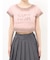 シャドウクロップドTシャツ