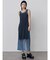 デニムプリントシアーワンピース