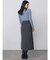 フェイクレザーベルトZIPスカート