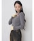 レイヤードスリーブリブニット