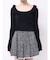 フリルレースニットトップス