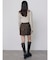 ラメワイドリブクロップドニット