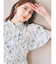 バックリボンプリントワンピース