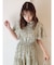 バックリボンプリントワンピース