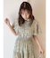 バックリボンプリントワンピース