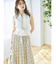 ランダムパターンロングスカート