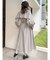 フリルスリーブトレンチコート