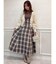 【WEB限定】チェックノースリーブコルセットワンピース