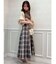 【WEB限定】チェックノースリーブコルセットワンピース