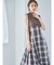 【WEB限定】チェックノースリーブコルセットワンピース