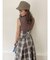 【WEB限定】チェックノースリーブコルセットワンピース