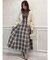 【WEB限定】チェックノースリーブコルセットワンピース