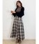 【WEB限定】チェックノースリーブコルセットワンピース