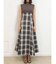 【WEB限定】チェックノースリーブコルセットワンピース
