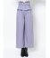 ウエストペプラムワイドパンツ