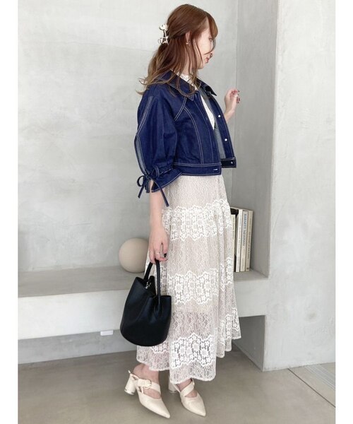 オープンショルダーレースワンピース｜ダズリンの通販｜&mall（アンド