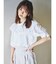 フリルリボン2WAY5分袖ブラウス