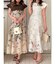 オパールフラワーコルセットワンピース