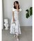 オパールフラワーコルセットワンピース
